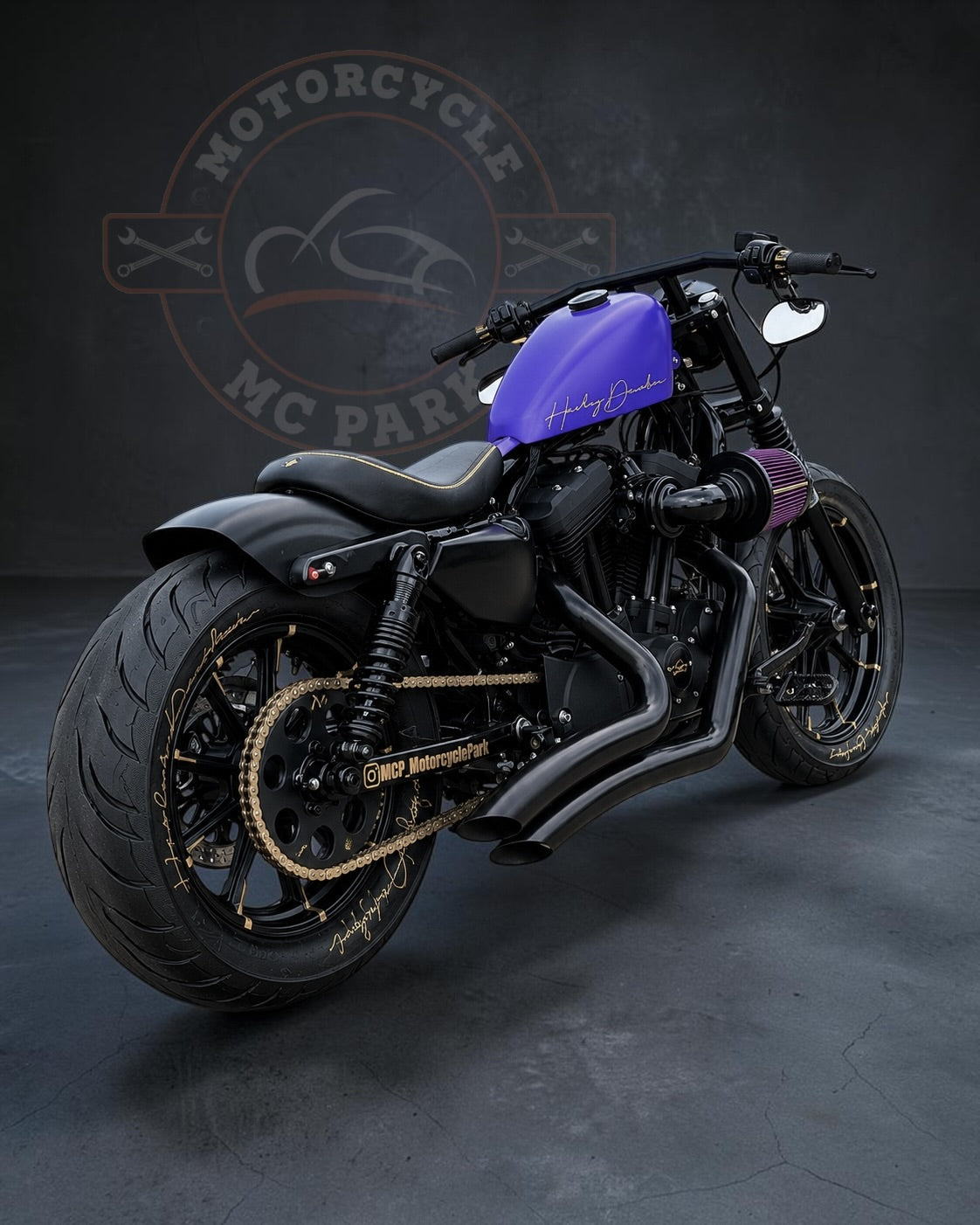 Harley Davidson Iron 1200 Stage 1 - Bobber | Purple Gecko