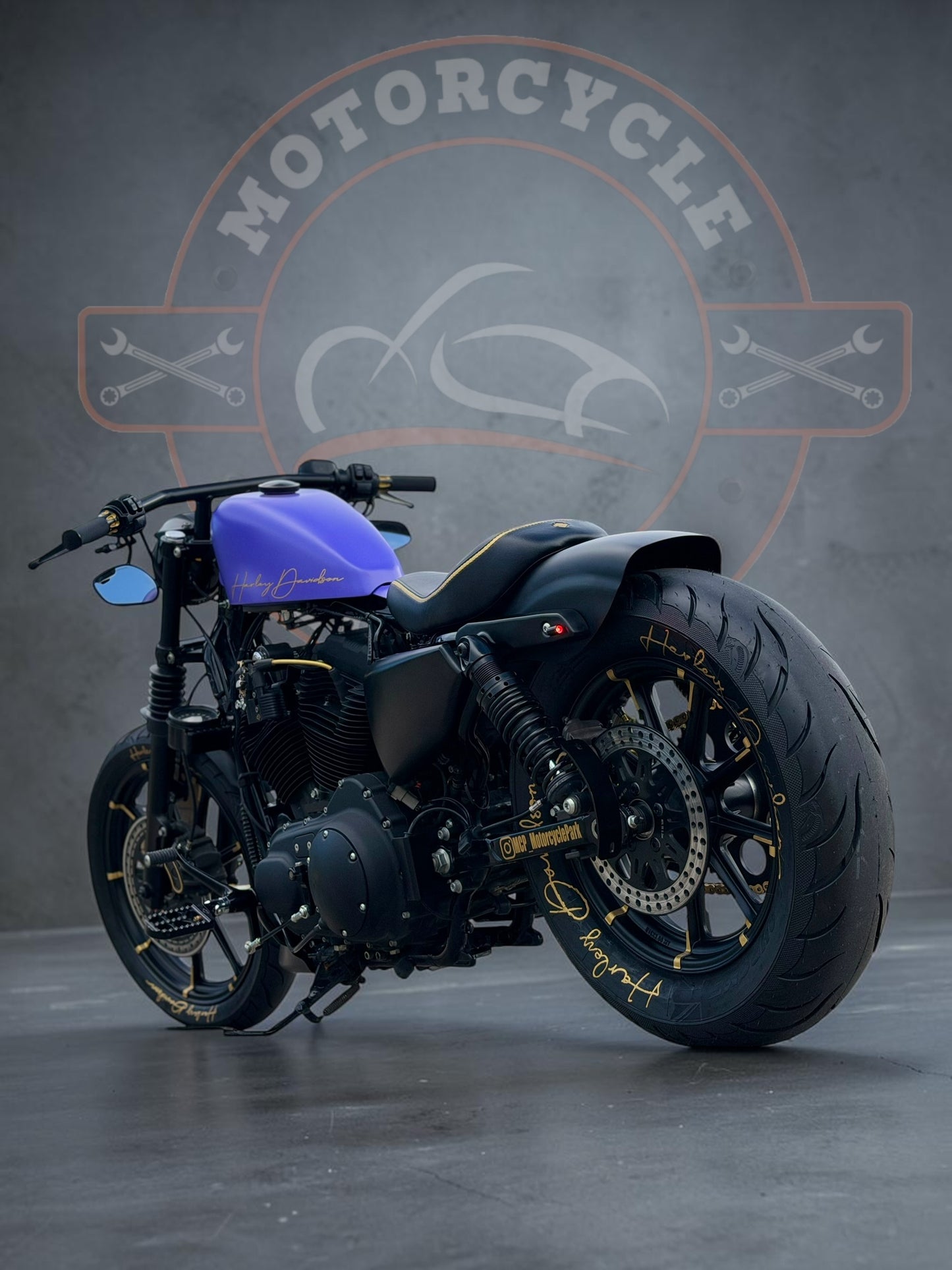 Harley Davidson Iron 1200 Stage 1 - Bobber | Purple Gecko